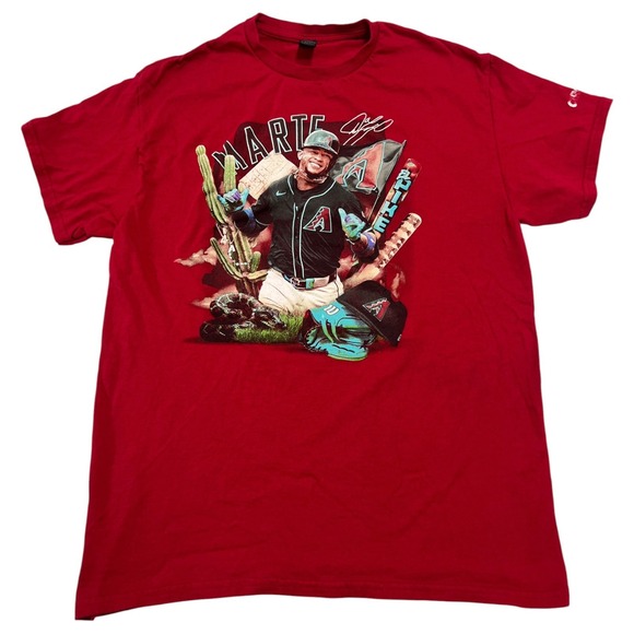 Gildan Other - Arizona Diamondbacks MLB Ketel Marte Stadium Giveaway Men's T-Shirt‎ Red Adult M
